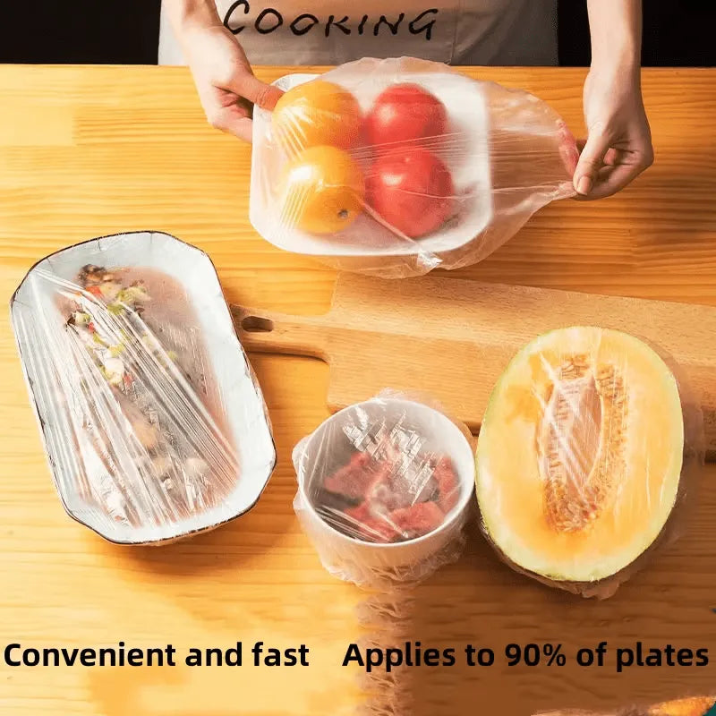 Elastic Disposable Food Storage Covers with PE Film