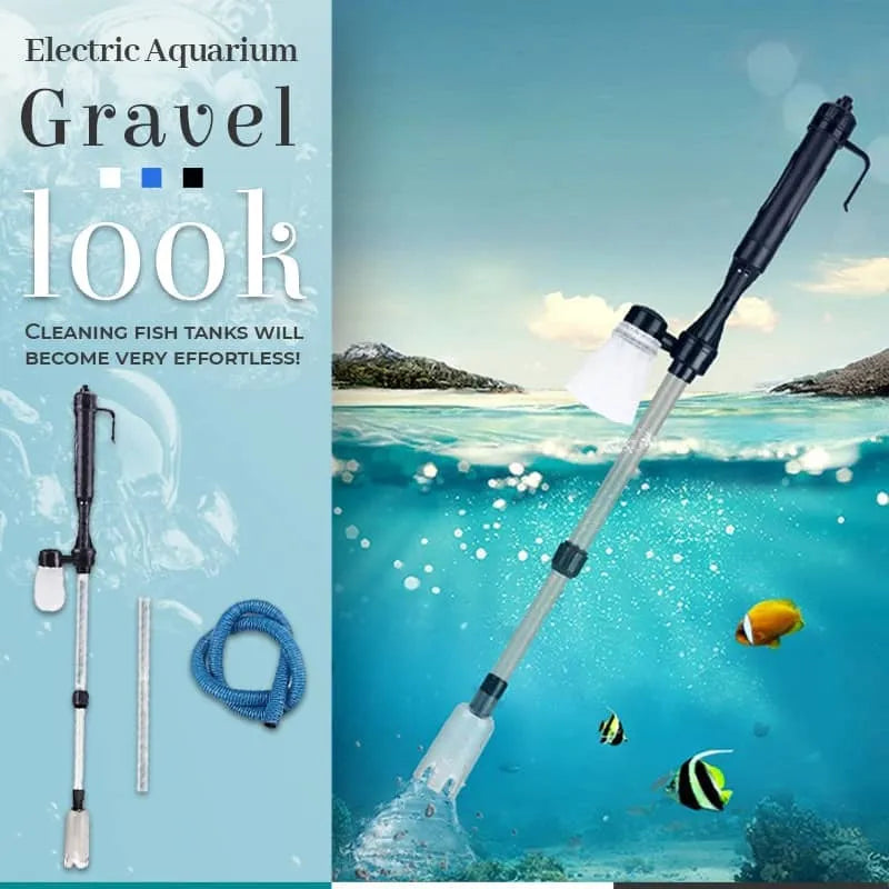 Electric Aquarium Gravel Cleaner with Adjustable Tube