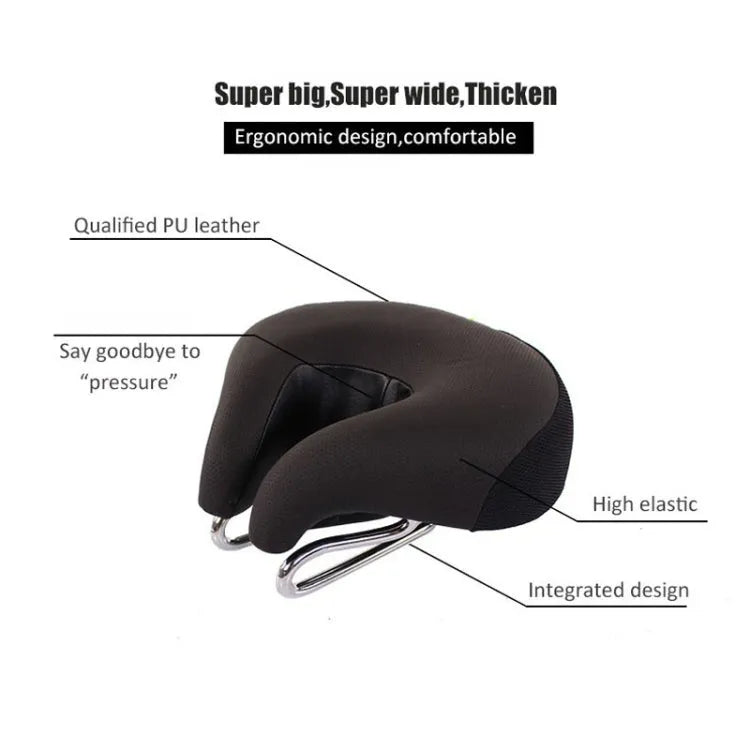 Ergonomic Noseless Mountain Bike Saddle with Padded Cushion