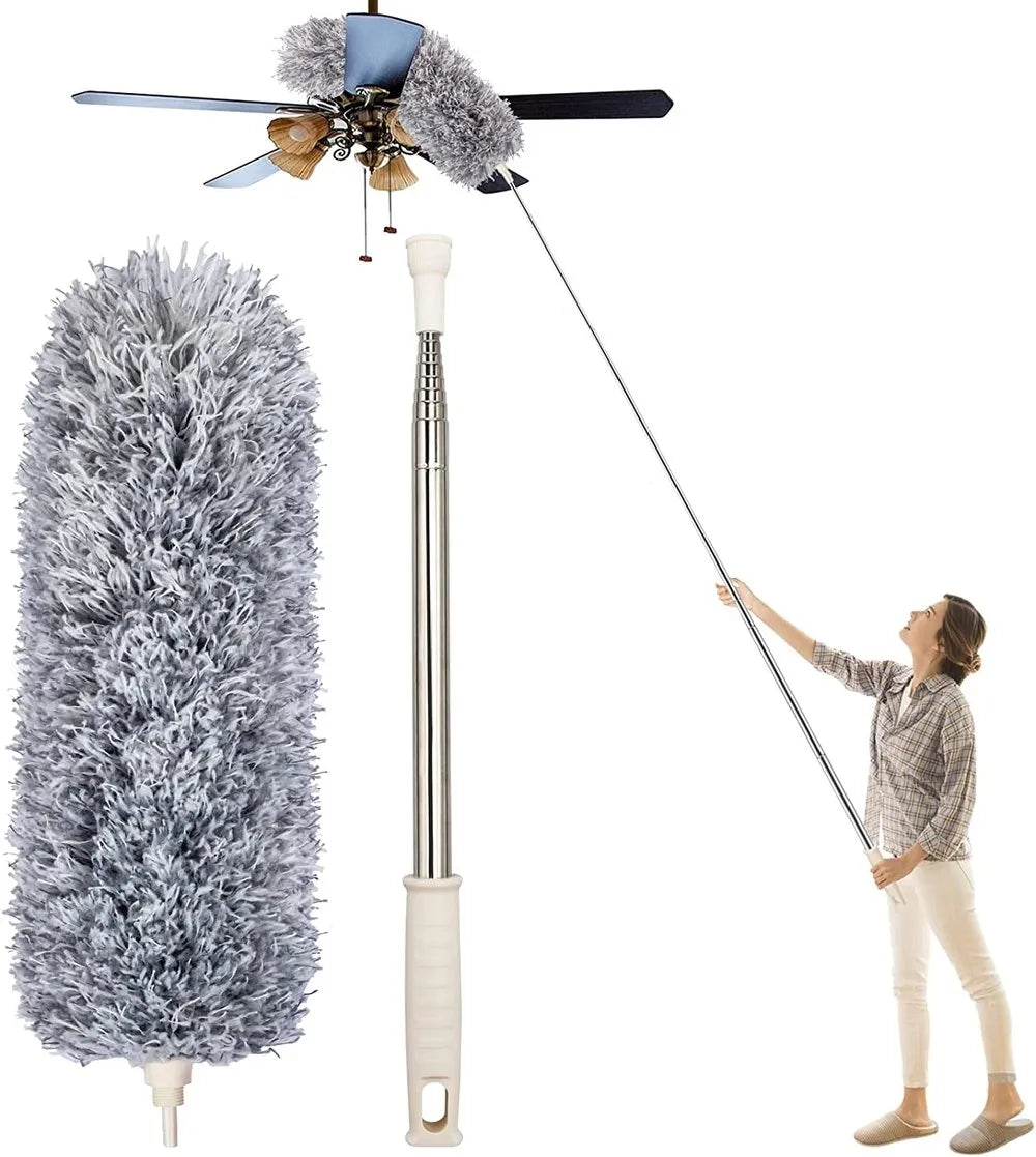 Extendable Microfiber Duster with Bendable Head