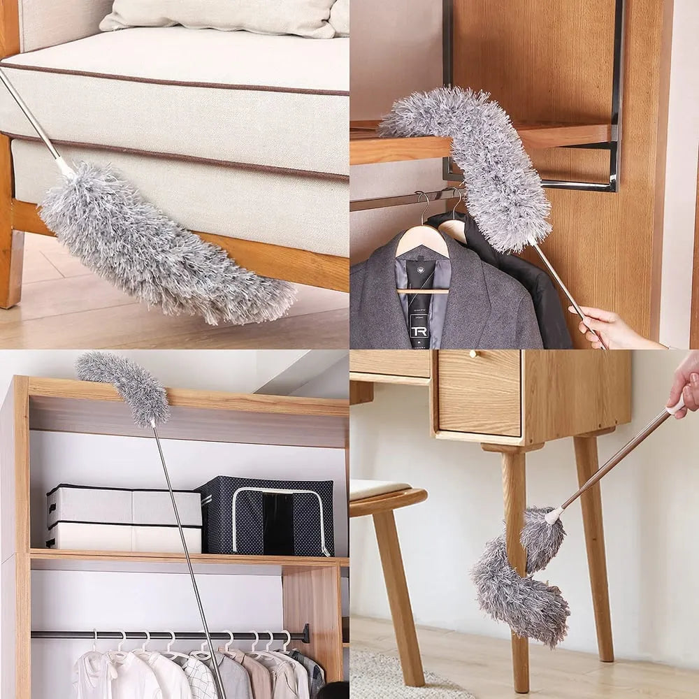 Extendable Microfiber Duster with Bendable Head