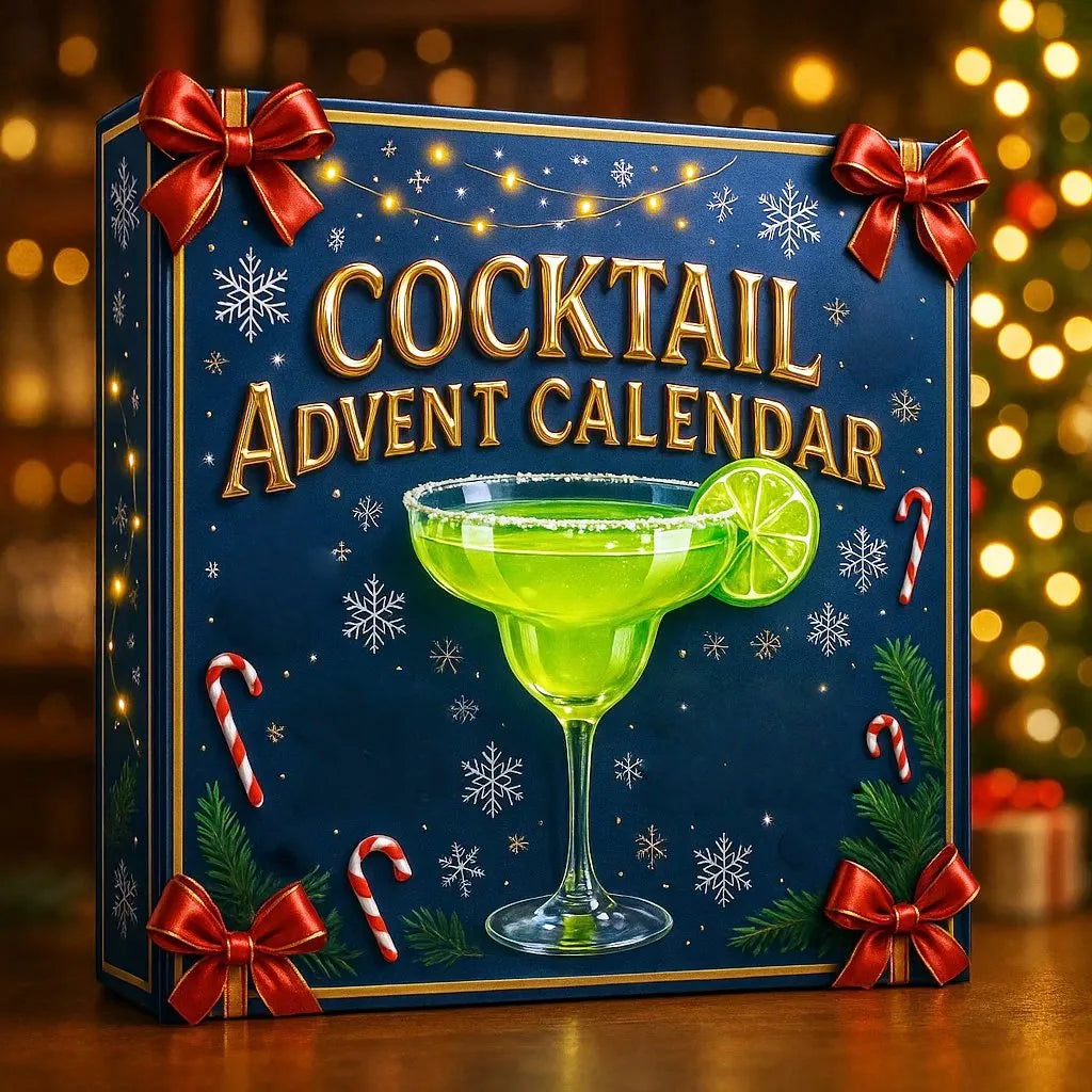 Festive Cocktail Advent Calendar with 24 Hanging Mini Bottles