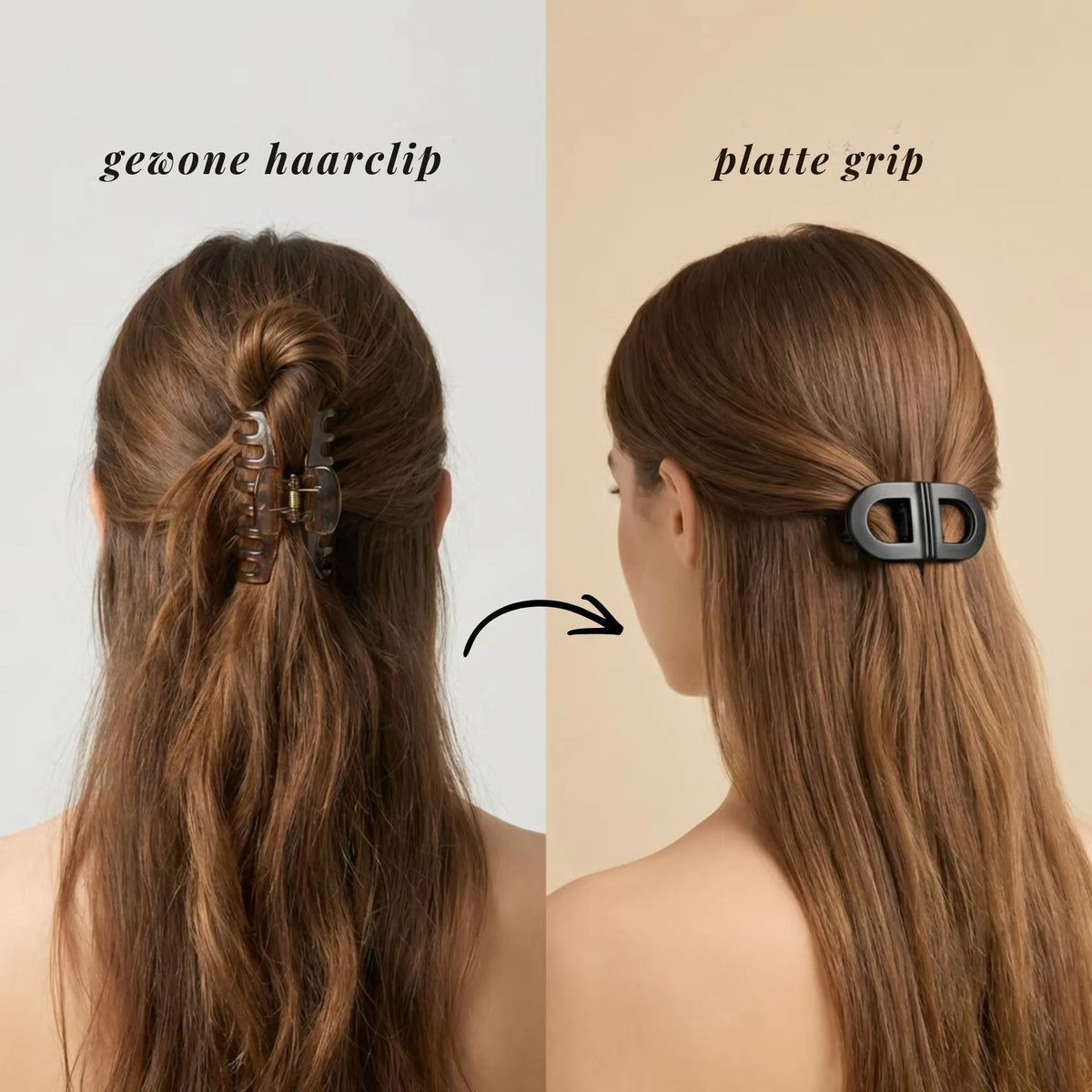 Flat Grip Magnetic Hair Clip with Comfortable Secure Hold