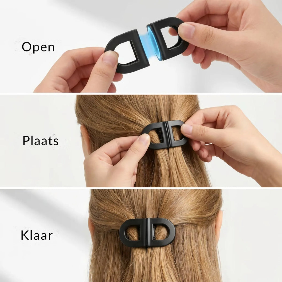 Flat Grip Magnetic Hair Clip with Comfortable Secure Hold