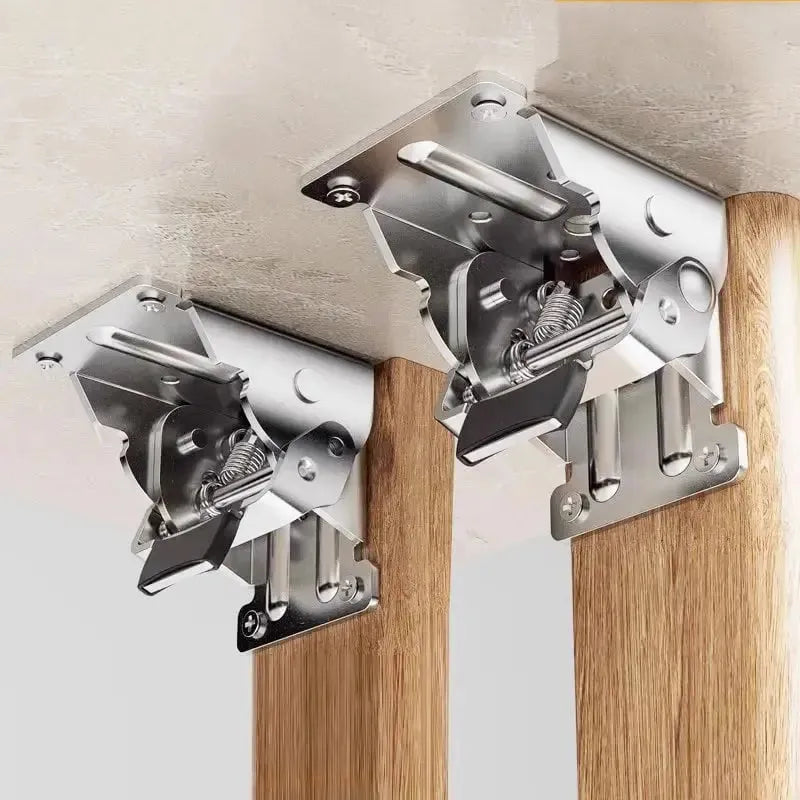 Folding Table Leg Brackets with 90° Automatic Lock