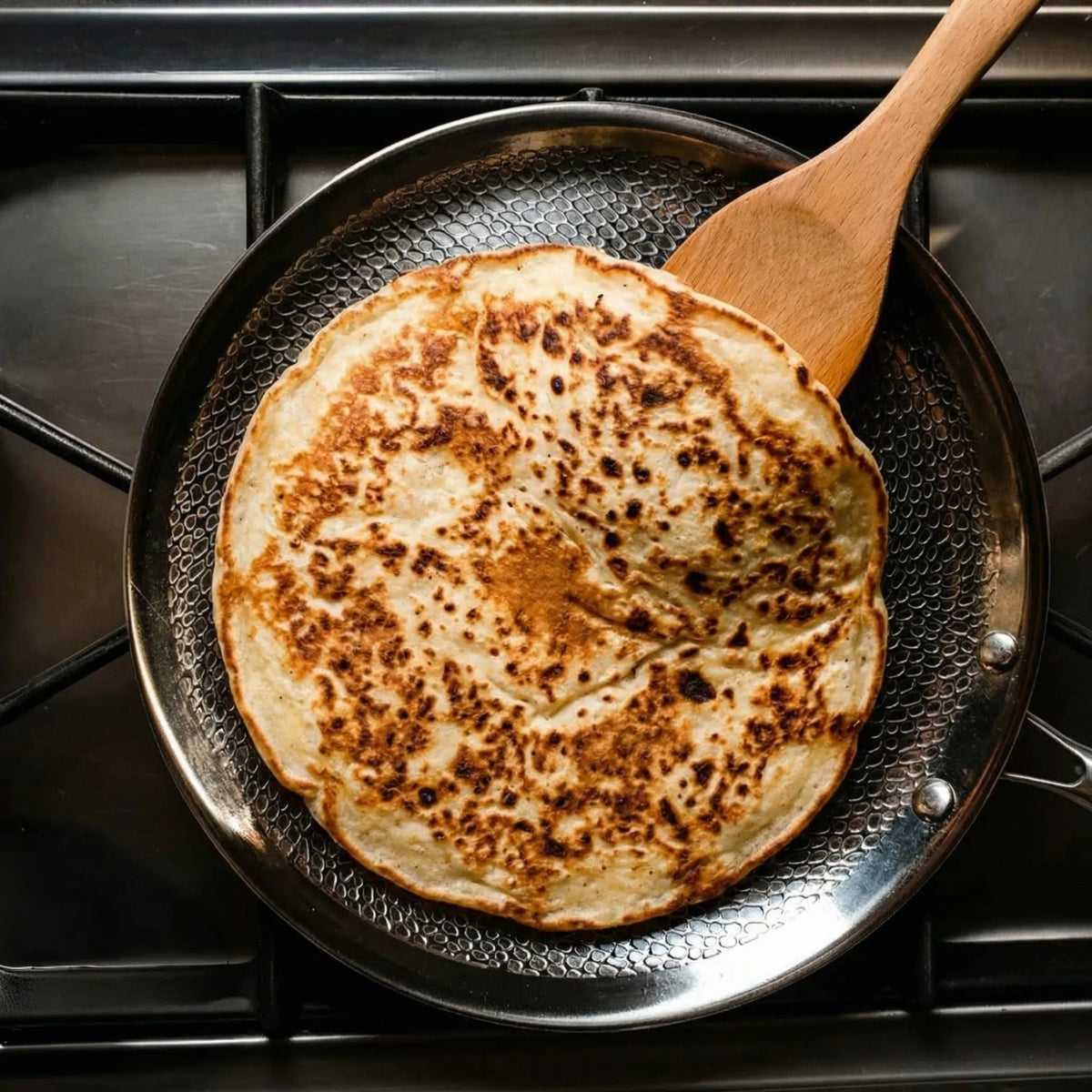 Hand-Hammered Titanium Crepe Pan