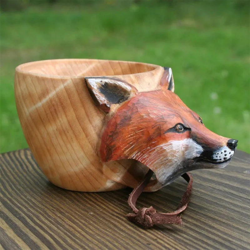 Handmade Wooden Outdoor Camping Mug