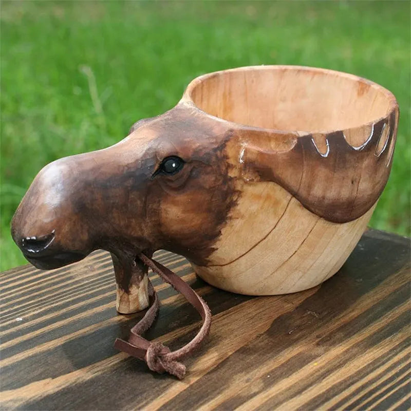 Handmade Wooden Outdoor Camping Mug