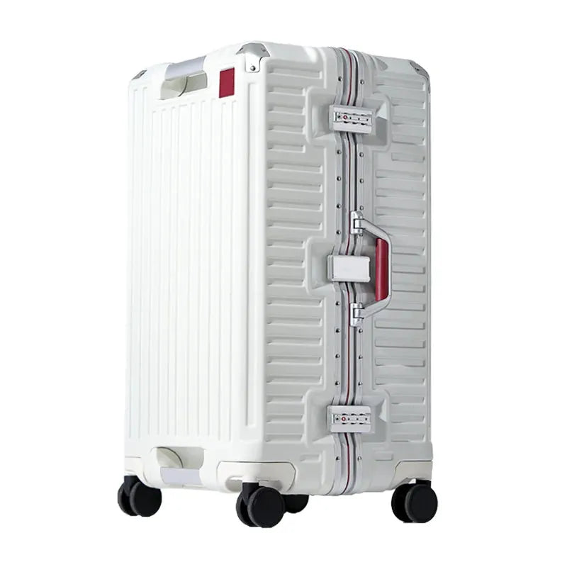 Hard-Shell Travel Suitcase with Wide Handle