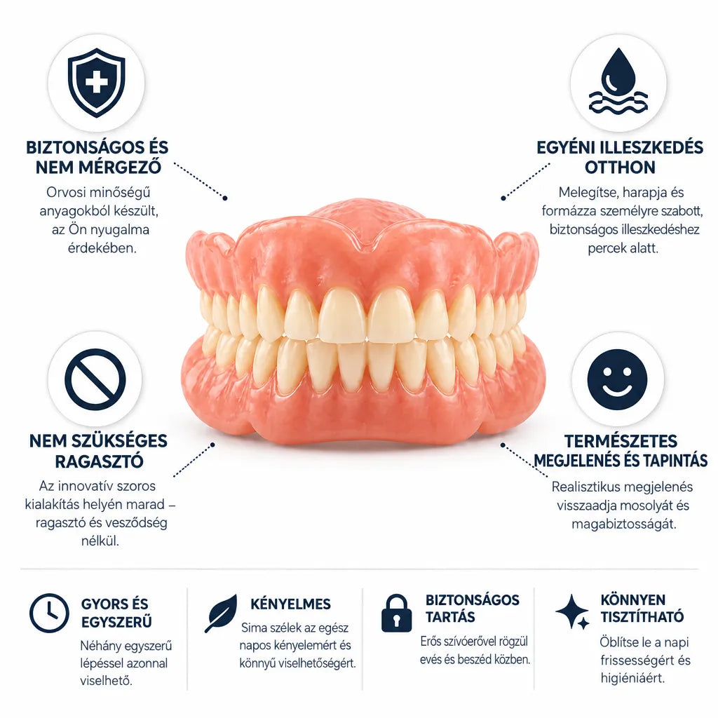 Heat-Moldable Custom Fit Denture Set