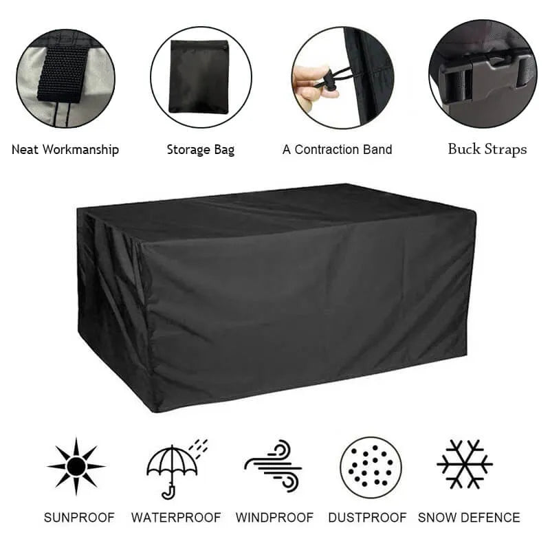 Heavy-Duty Waterproof Patio Furniture Cover with Storage Bag