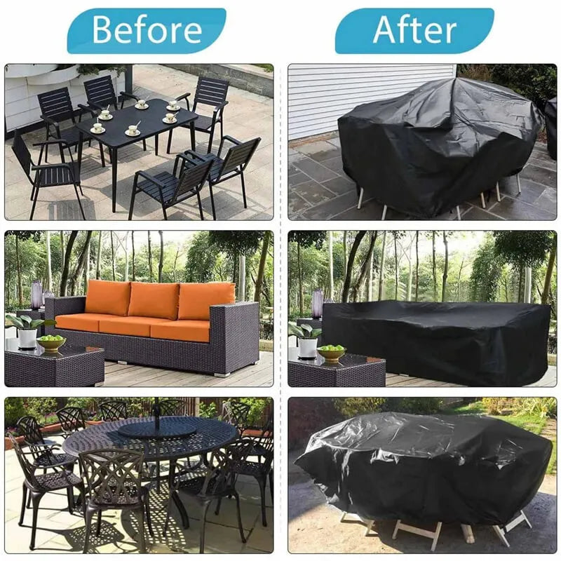 Heavy-Duty Waterproof Patio Furniture Cover with Storage Bag