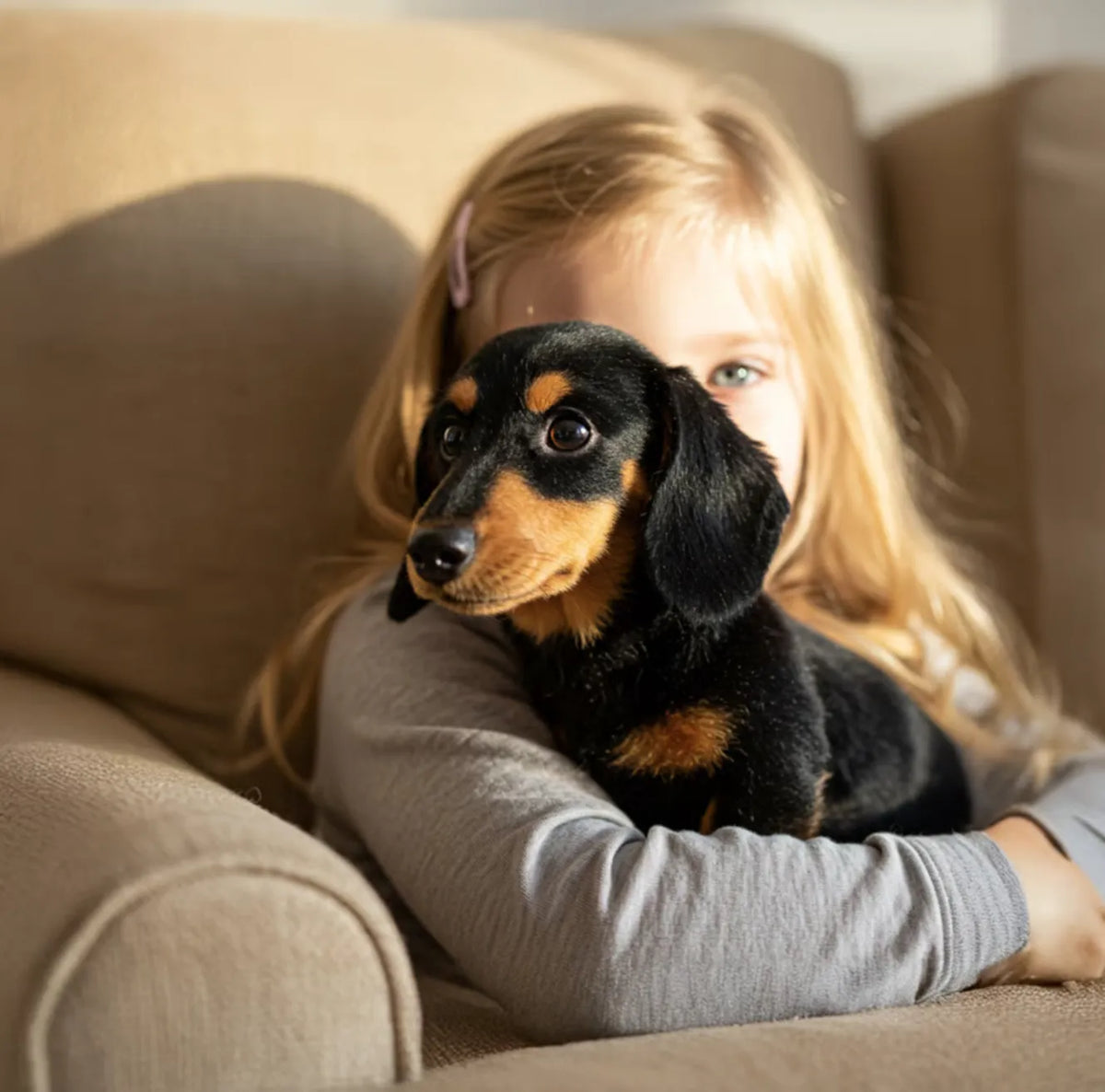 Interactive Lifelike Motion Sensor Plush Dog
