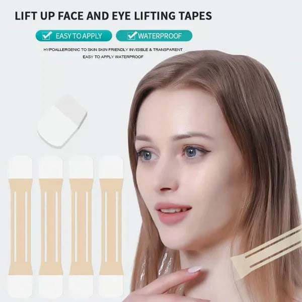 Invisible Neckline and Jawline Lifting Tape