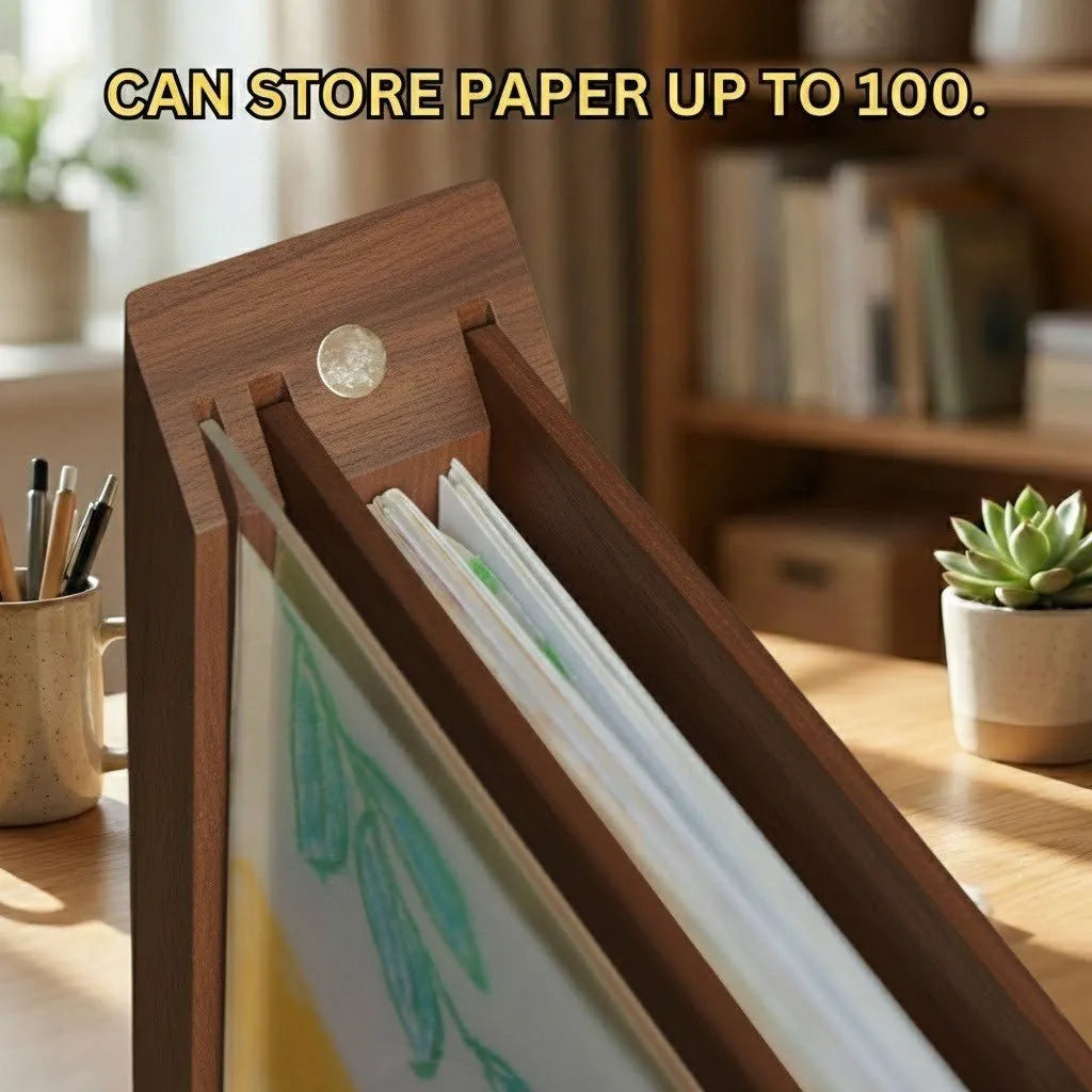 Kids' Artwork Frame with Front-Opening Storage Compartment