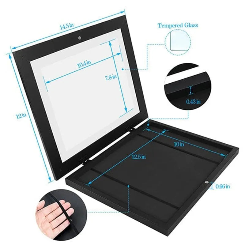 Kids' Artwork Frame with Hinged Opening for A4 Drawings