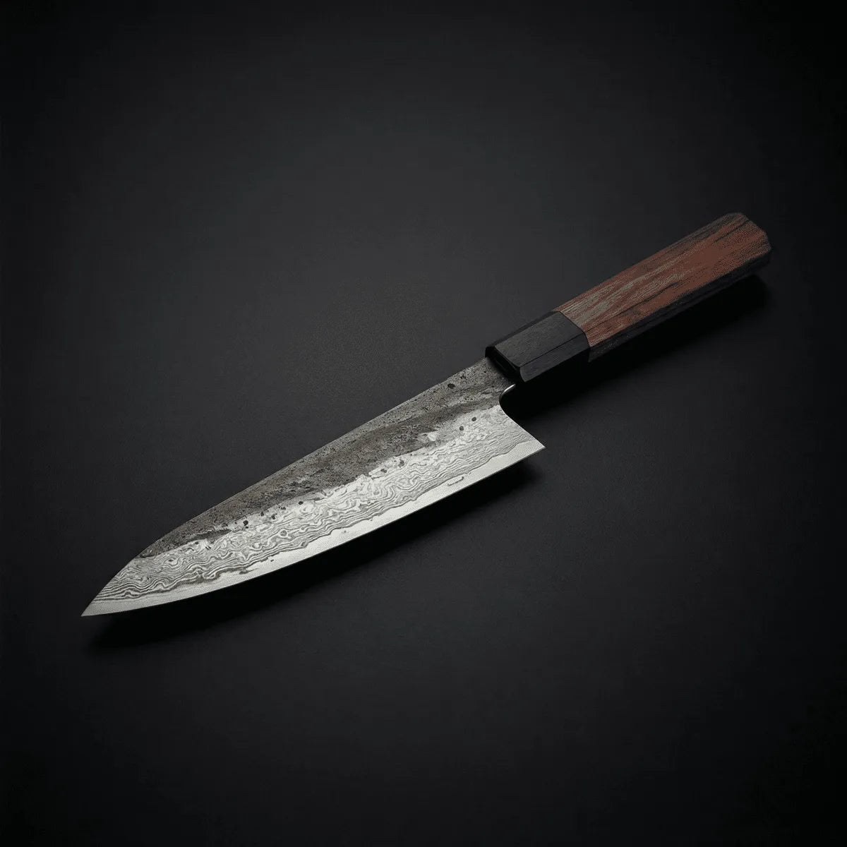 Kiritsuke Knife with Stainless Steel Blade and Ironwood Handle