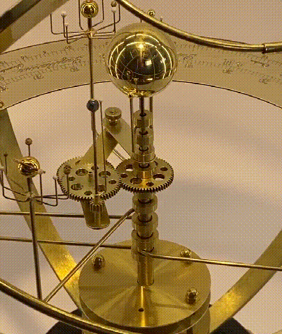 Large Solar System Orrery Model with Semi-Precious Gemstones
