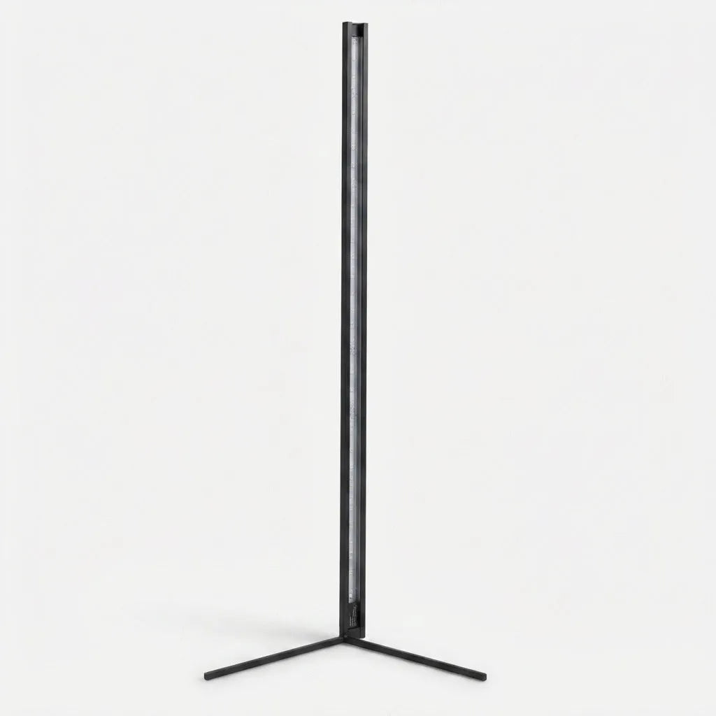 LED Corner Floor Lamp with Adjustable Brightness and Remote Control