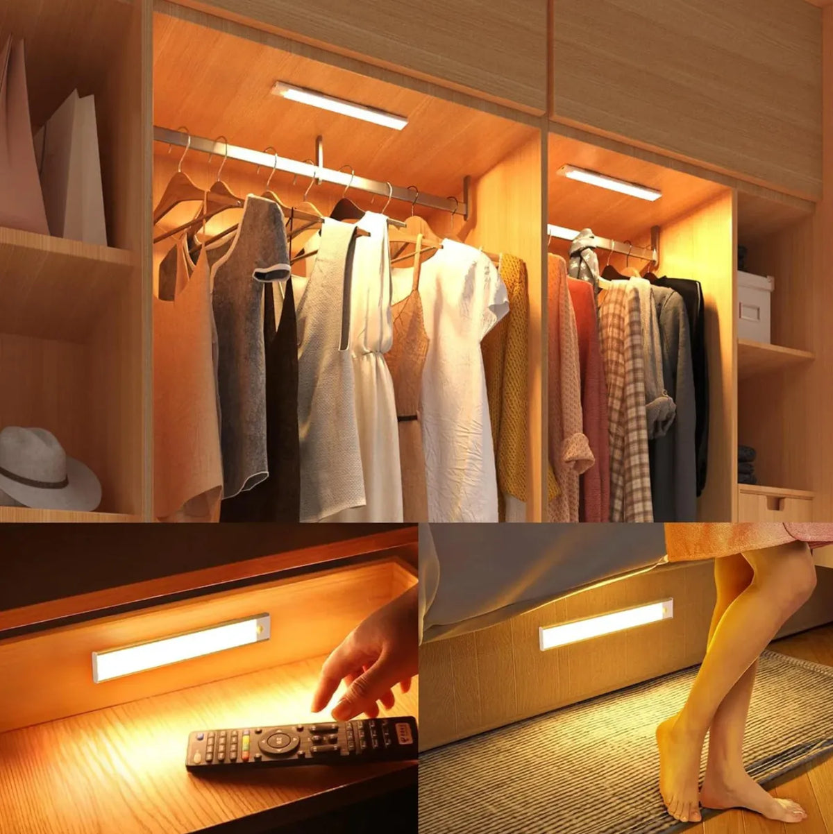 Magnetic Motion Sensor Wireless LED Under Cabinet Light Bar