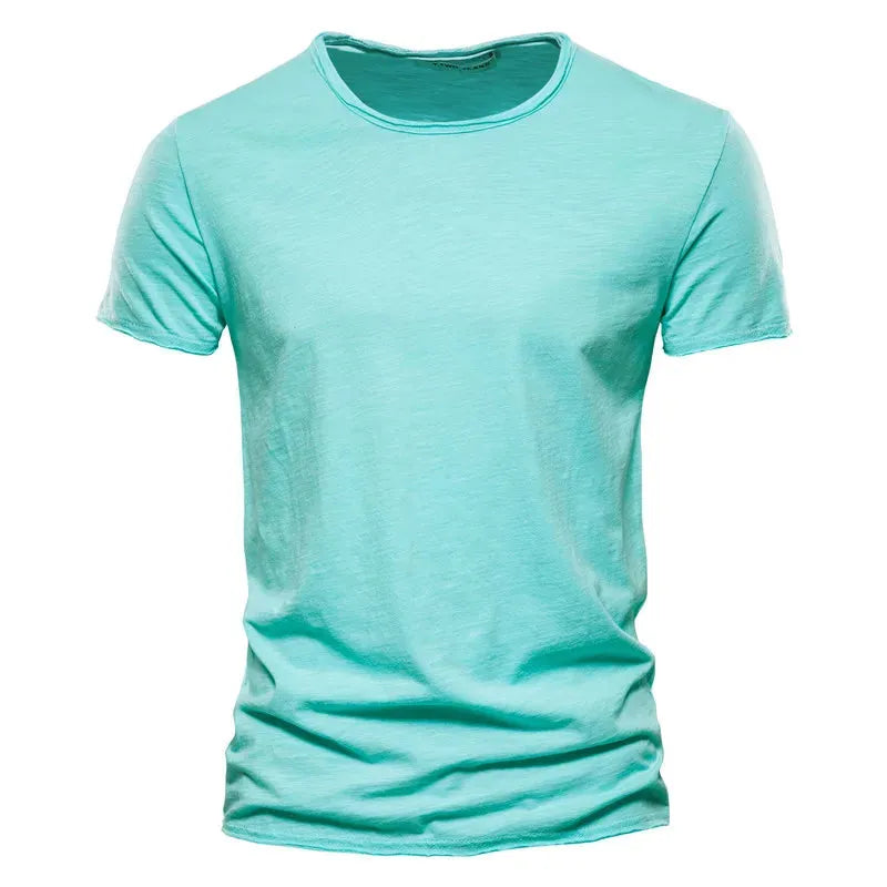 Men's Breathable Crewneck T-Shirt with Wrinkle-Resistant Comfort