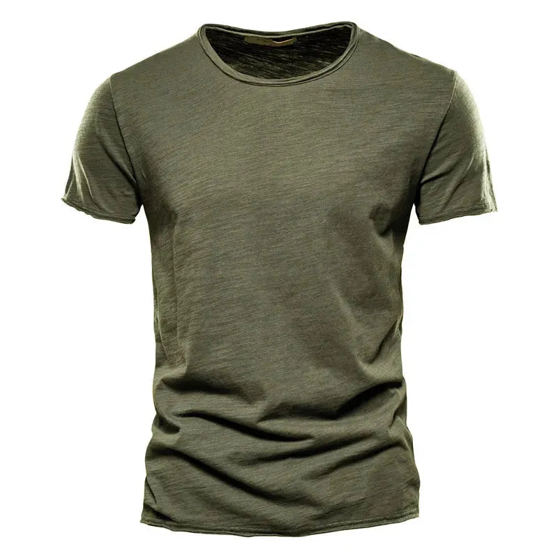 Men's Breathable Crewneck T-Shirt with Wrinkle-Resistant Comfort