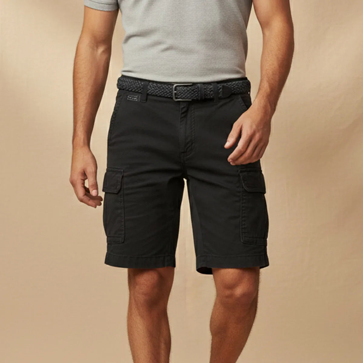 Men's Cargo Shorts with Flap Pockets