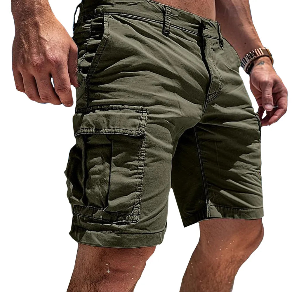Men's Cargo Shorts with Multi-Pockets for Everyday Wear