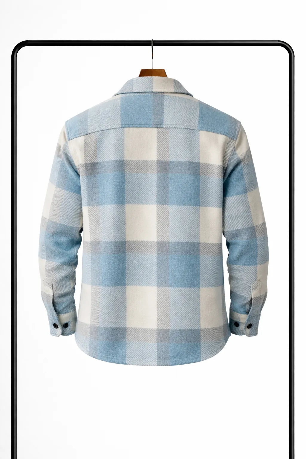 Men's Classic Plaid Overshirt with Relaxed Fit