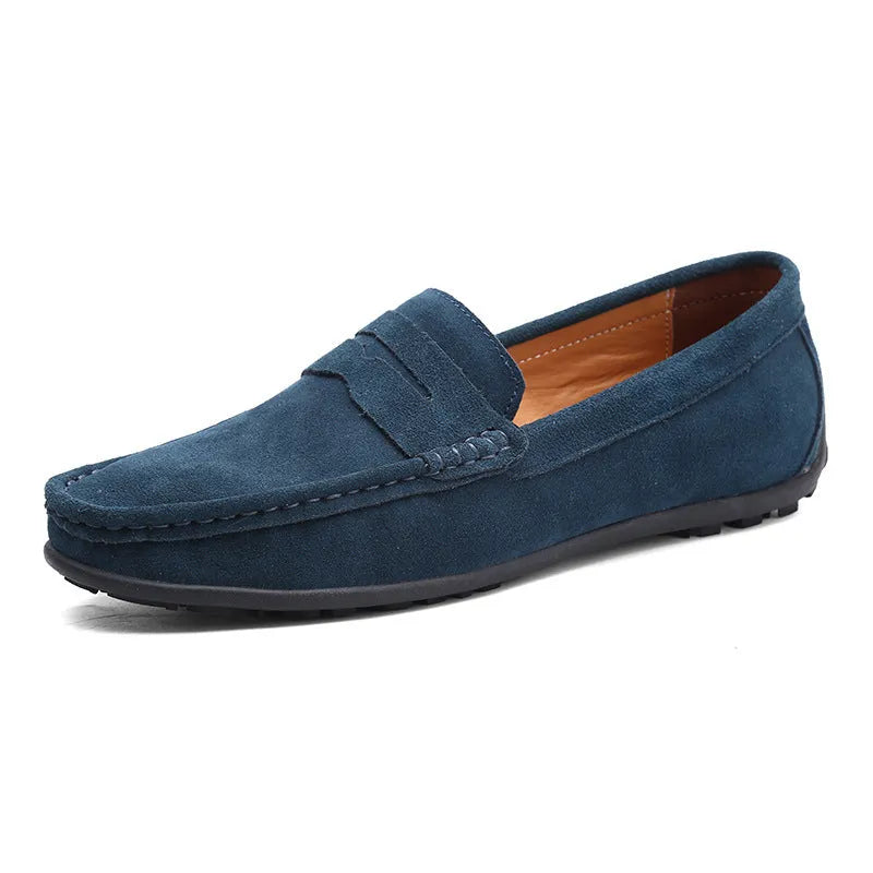 Men's Classic Slip-On Penny Loafers with Cushioned Insole
