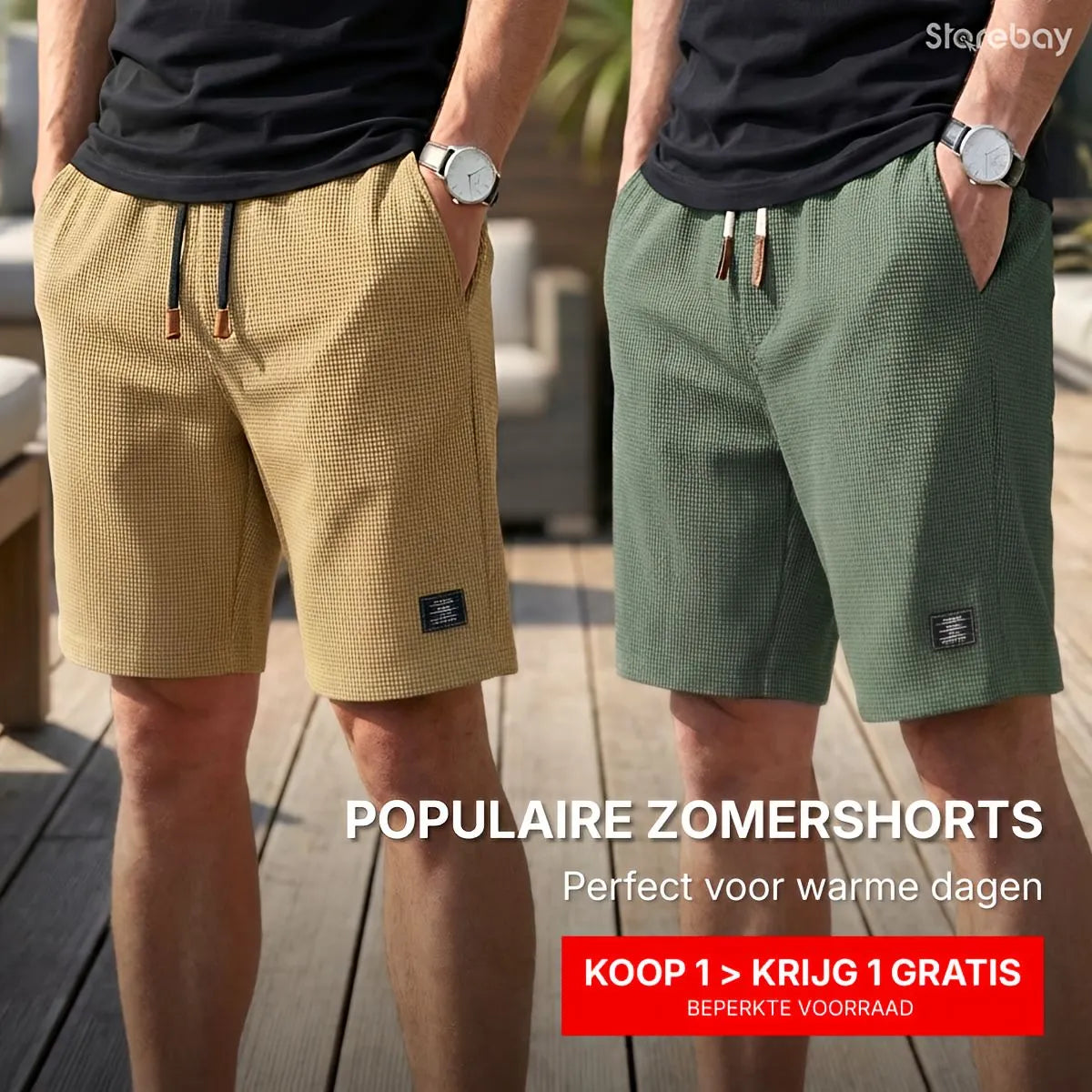 Men's Comfortable Summer Shorts with Elastic Waist