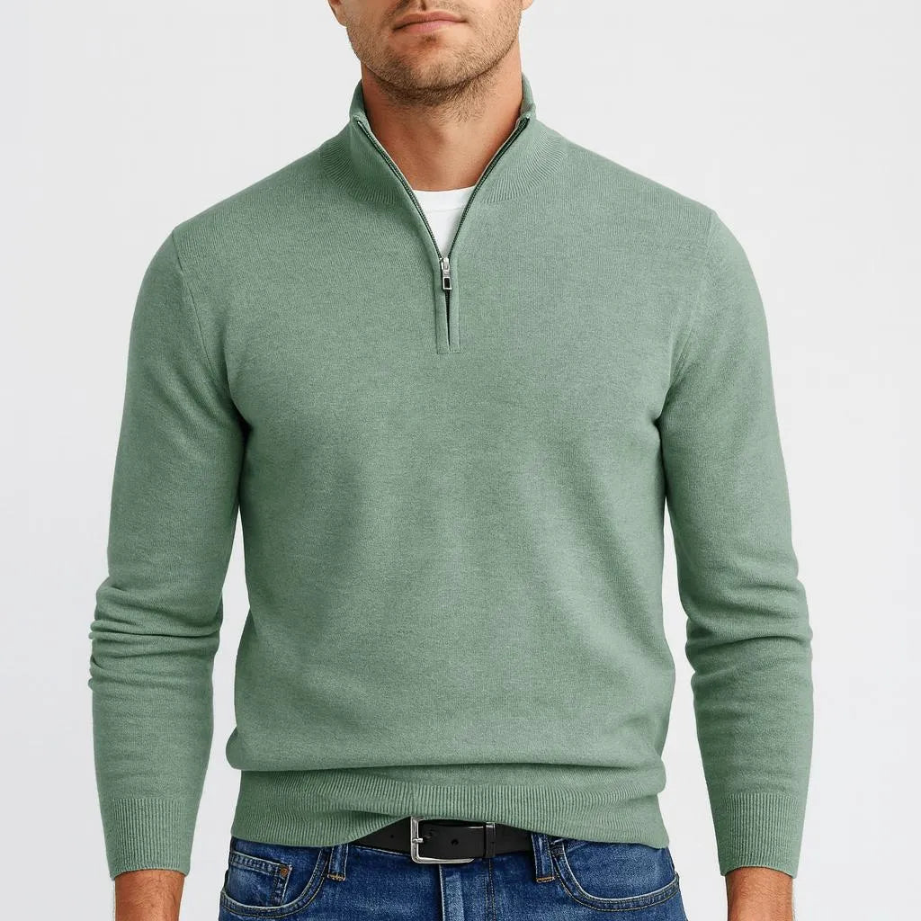 Men's Merino Wool V-Neck Sweater