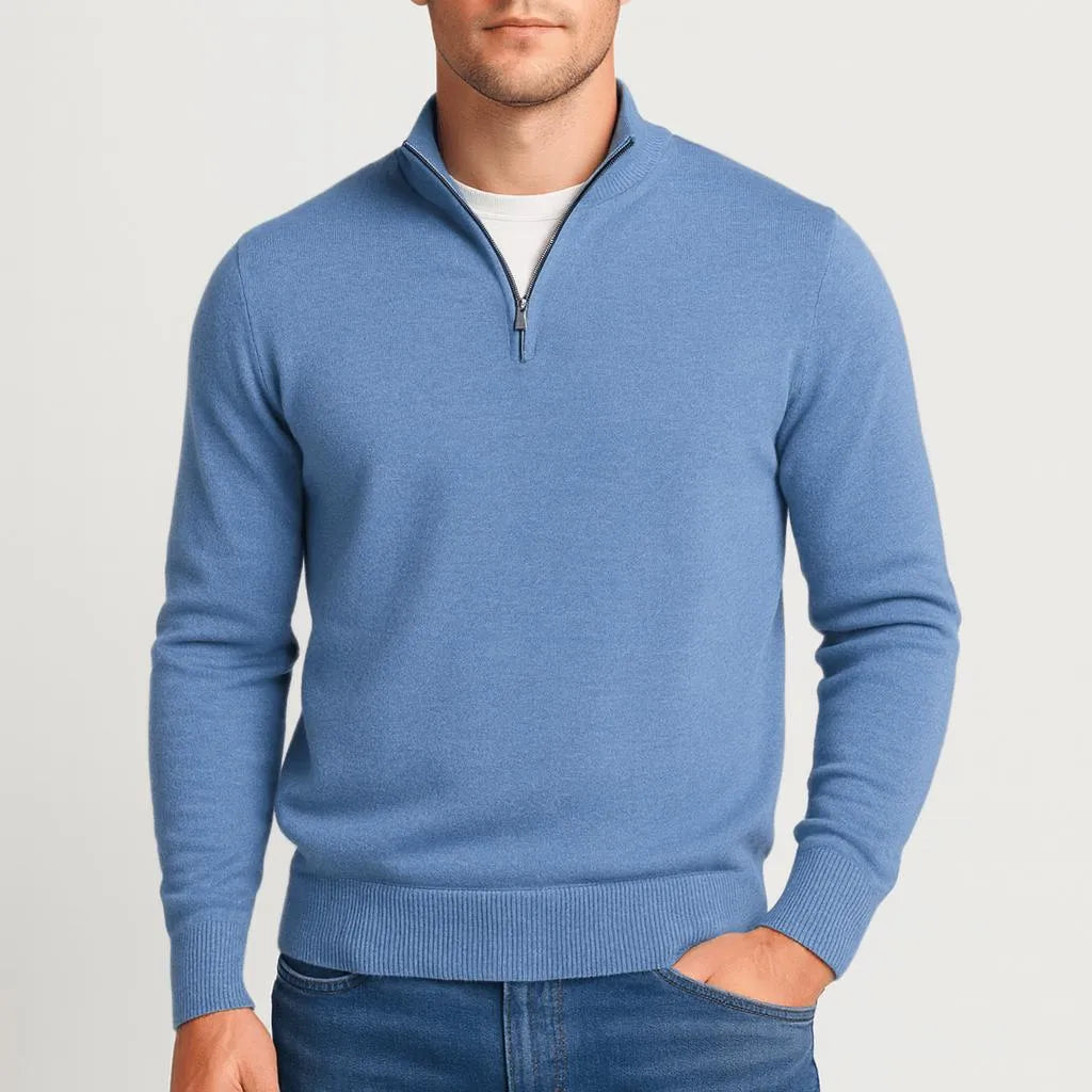 Men's Merino Wool V-Neck Sweater