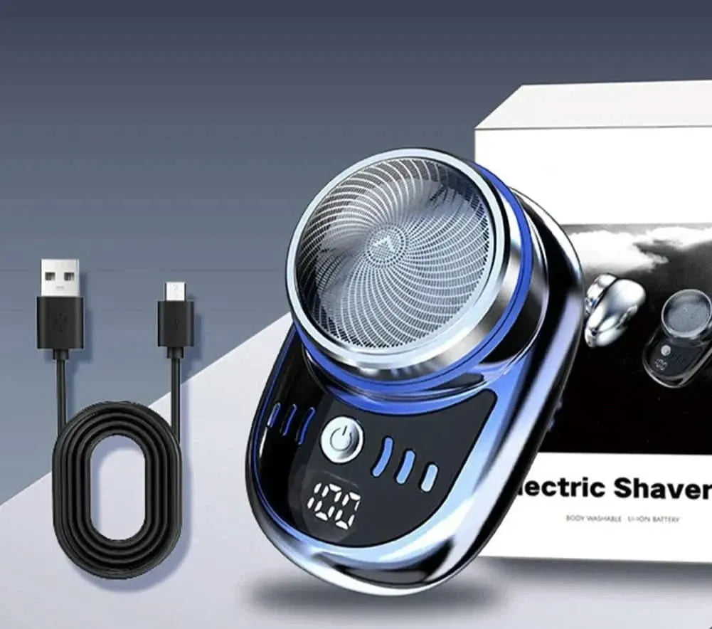 Men's Mini Electric Shaver with USB Rechargeable Battery