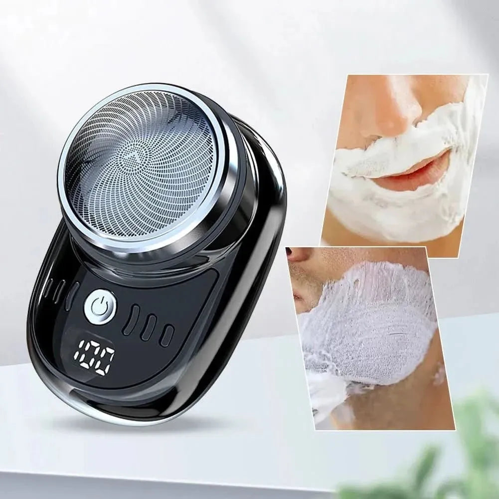 Men's Mini Electric Shaver with USB Rechargeable Battery