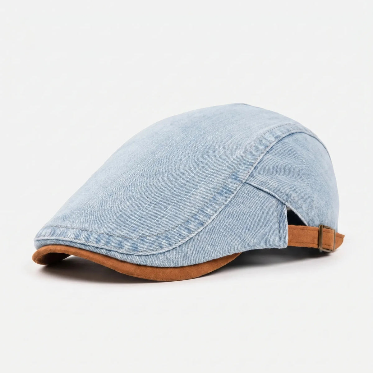 Men's Retro Denim Newsboy Flat Cap