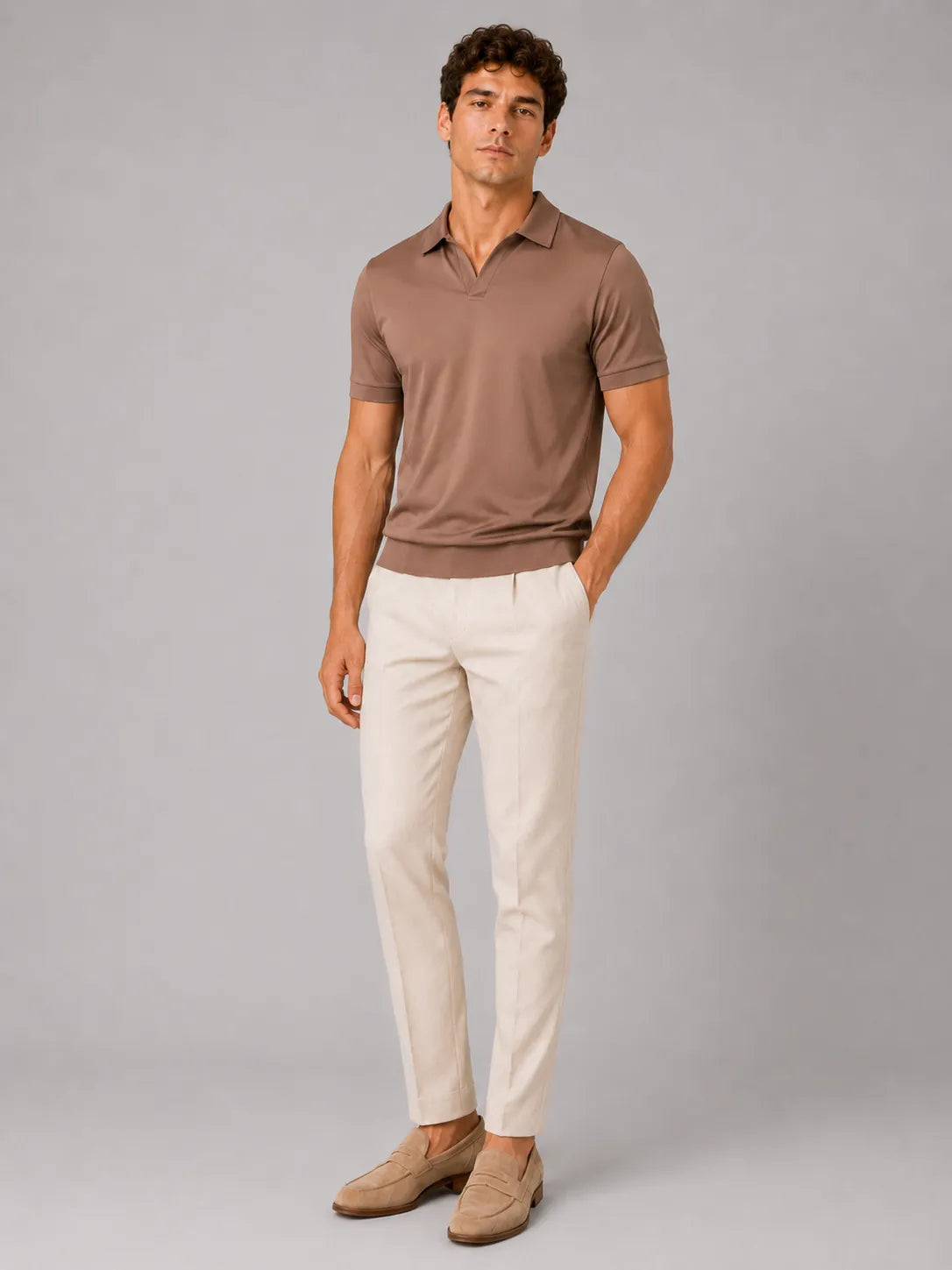 Men's Silky Soft Breathable Short-Sleeve Polo Shirt