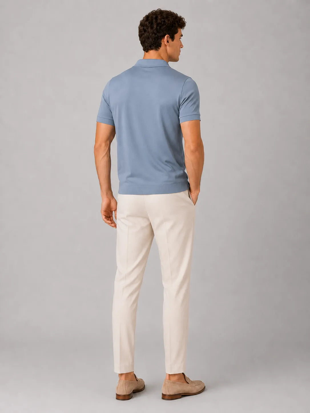 Men's Silky Soft Breathable Short-Sleeve Polo Shirt