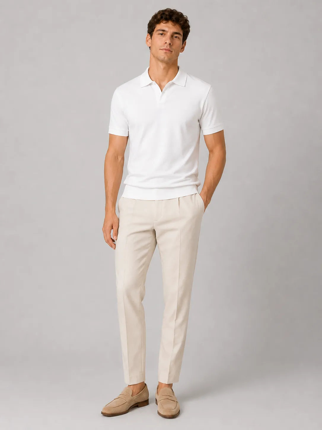 Men's Silky Soft Breathable Short-Sleeve Polo Shirt