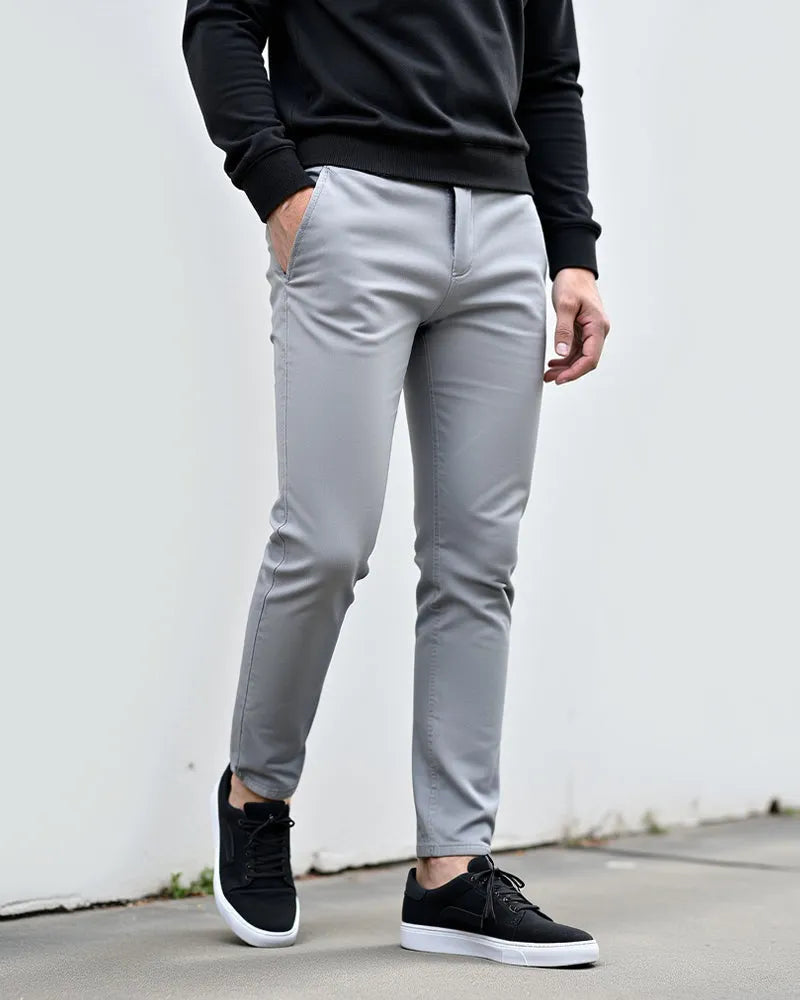 Men's Slim Fit Chino Pants for Everyday and Office Wear