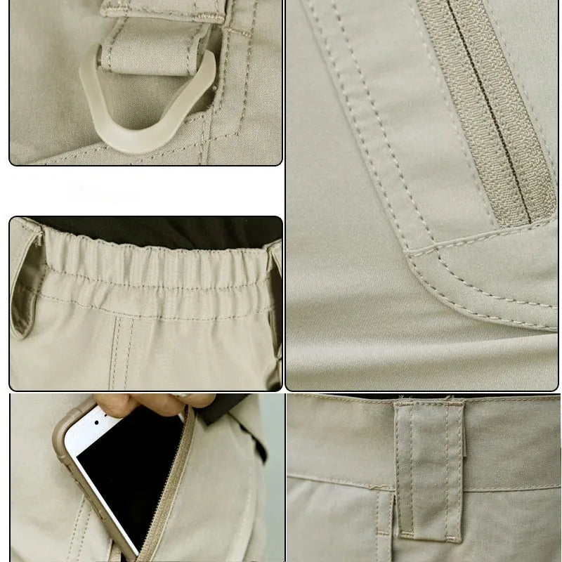 Men's Tactical Cargo Shorts with Functional Pockets