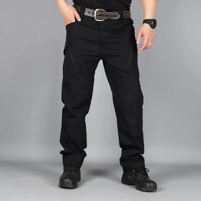 Men's Tactical Stretch Cargo Pants with Multi-Pockets