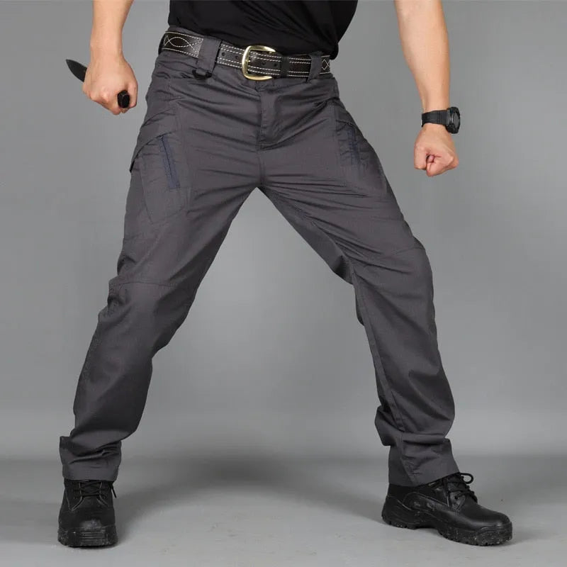 Men's Tactical Stretch Cargo Pants with Multi-Pockets