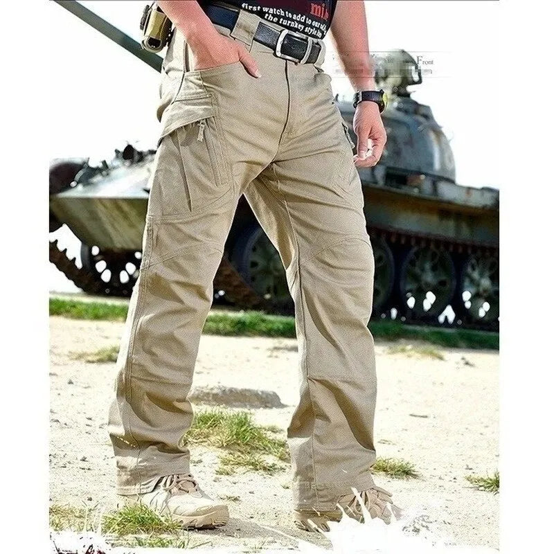 Men's Tactical Stretch Cargo Pants with Multi-Pockets