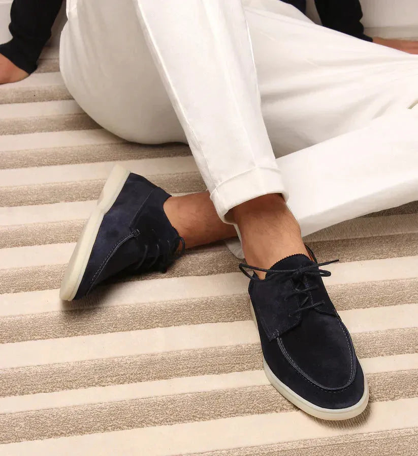 Men's Versatile Moccasins with Adjustable Lacing