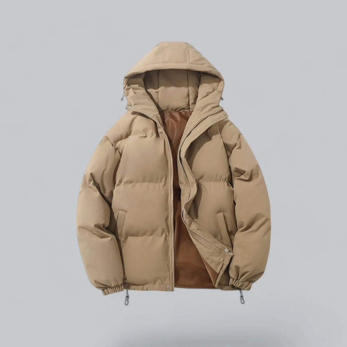 Men's Warm Winter Parka Jacket with Adjustable Hood