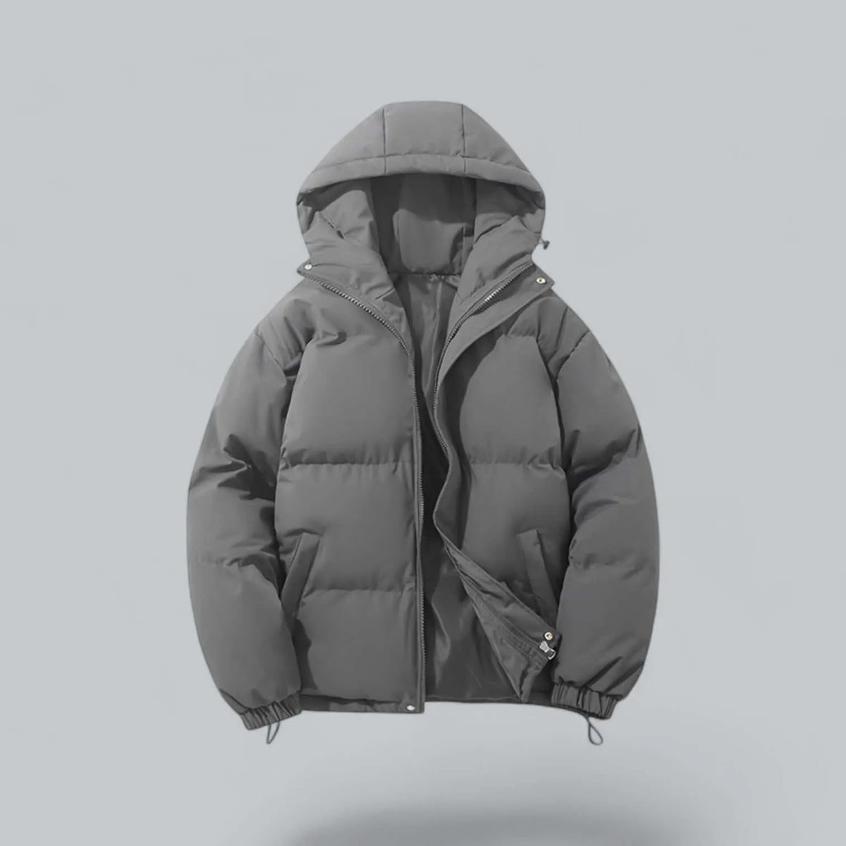 Men's Warm Winter Parka Jacket with Adjustable Hood