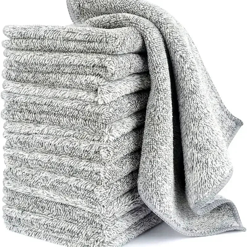 Microfiber Cleaning Cloth Set with Reusable Design