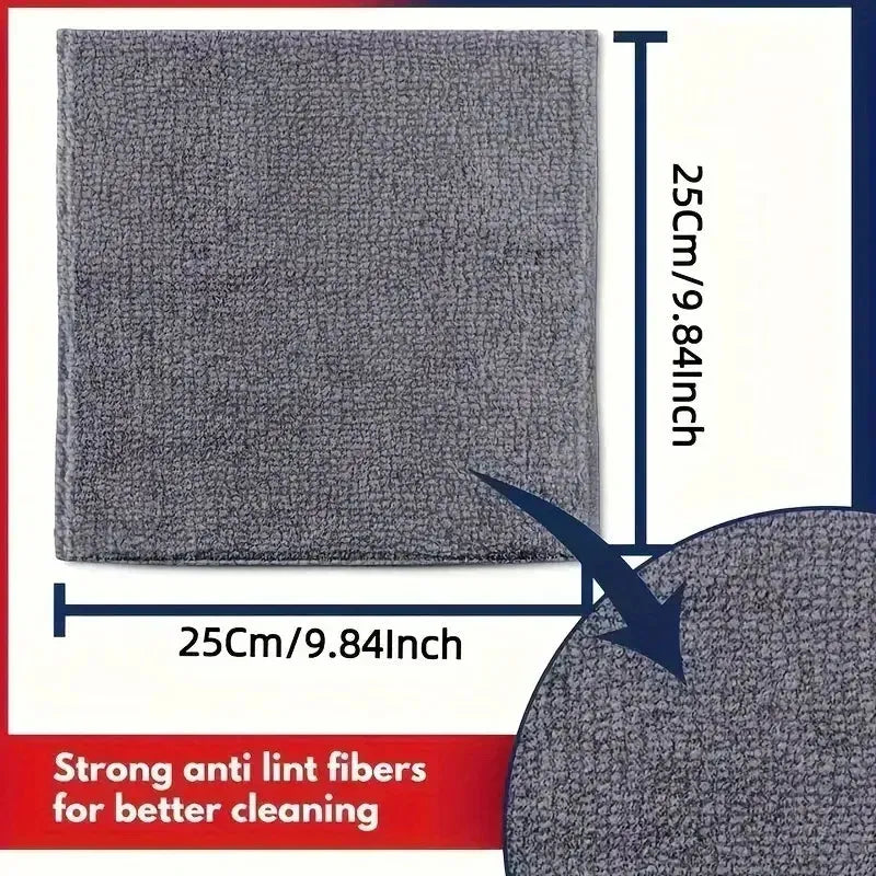 Microfiber Cleaning Cloth Set with Reusable Design