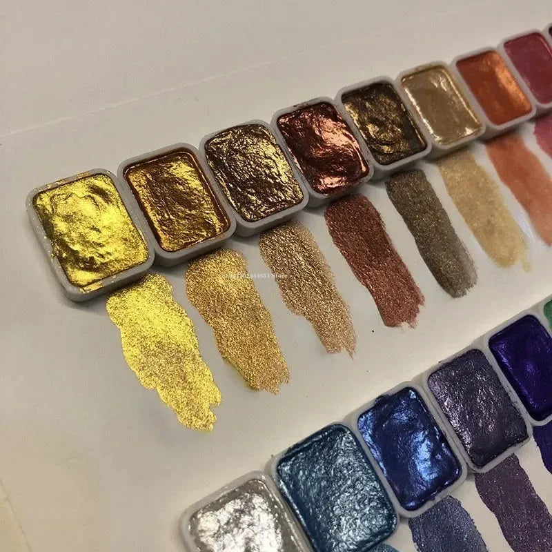 Mineral Pigment Powder Set with Shimmer Finish